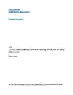 Curriculum-based measurement of reading and student reading achievement
